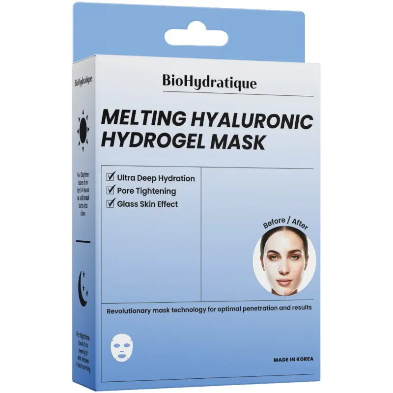 Hidrogelinė veido kaukė „Melting Hyaluronic“ – intensyviam drėkinimui, 1 vnt. - Boku | Veido priežiūra | Plaukų priežiūra | Kūno priežiūra | Nemokamas pristatymas nuo 50EUR
