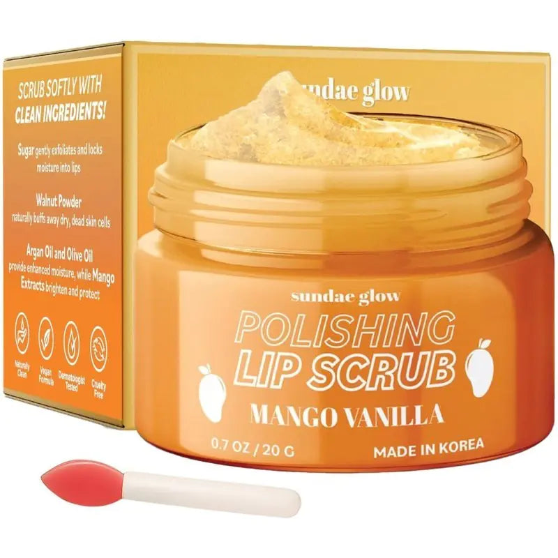 Lūpų šveitiklis Lip Scrub Mango Vanilla, Mangų ir vanilės kvapo - Boku | Veido priežiūra | Plaukų priežiūra | Kūno priežiūra | Nemokamas pristatymas nuo 50EUR