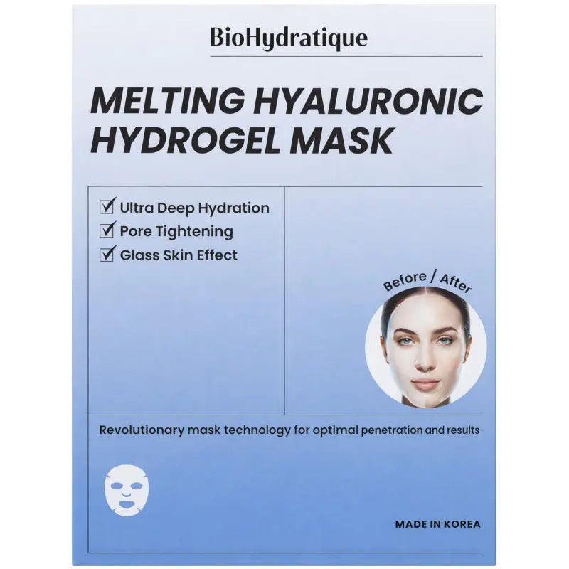 Hidrogelinė veido kaukė „Melting Hyaluronic“ – intensyviam drėkinimui, 1 vnt. - Boku | Veido priežiūra | Plaukų priežiūra | Kūno priežiūra | Nemokamas pristatymas nuo 50EUR