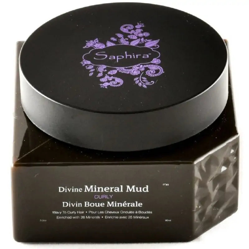 Kaukė-mineralinis purvas plaukams "Saphira Divine Mineral Mud", intensyviai drėkinantis, besipučiantiems plaukams, 90 ml